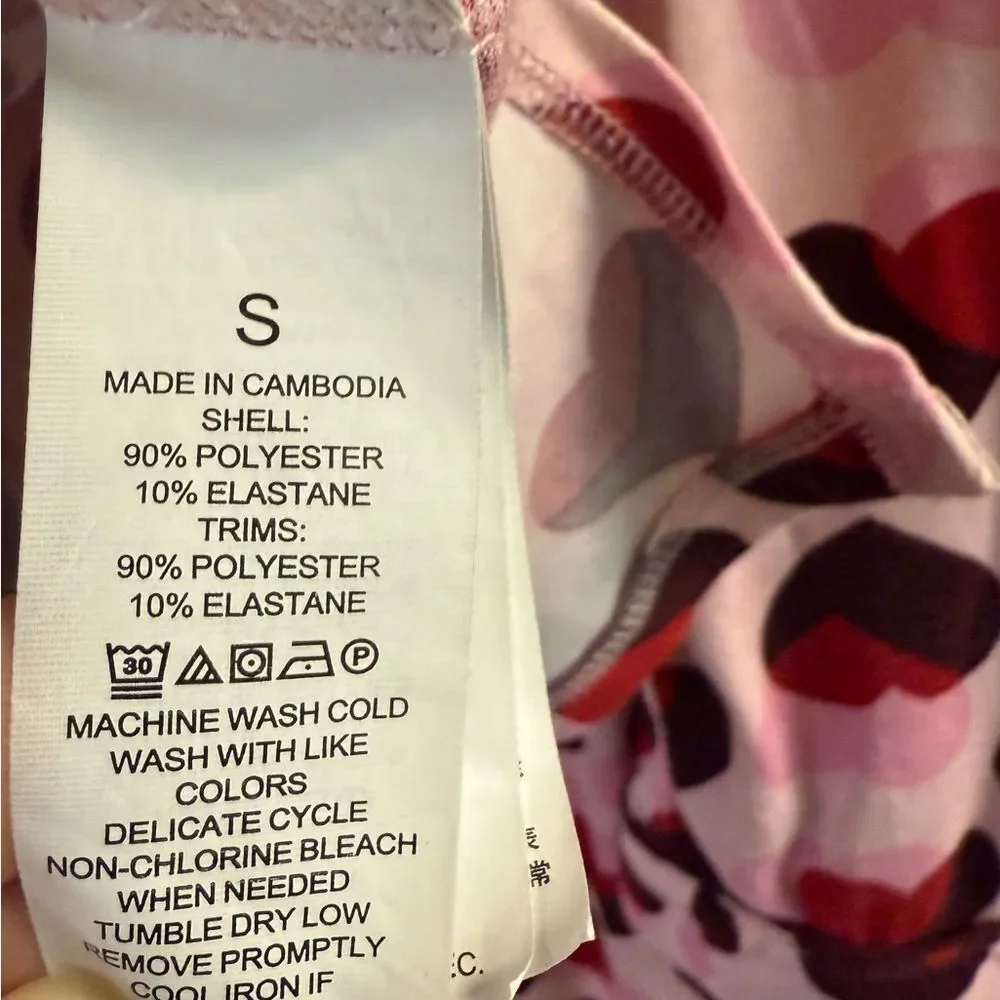 Kate Spade Pink & Red Valentines Day Heart Pajama Set Size S